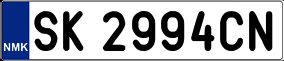 Trailer License Plate